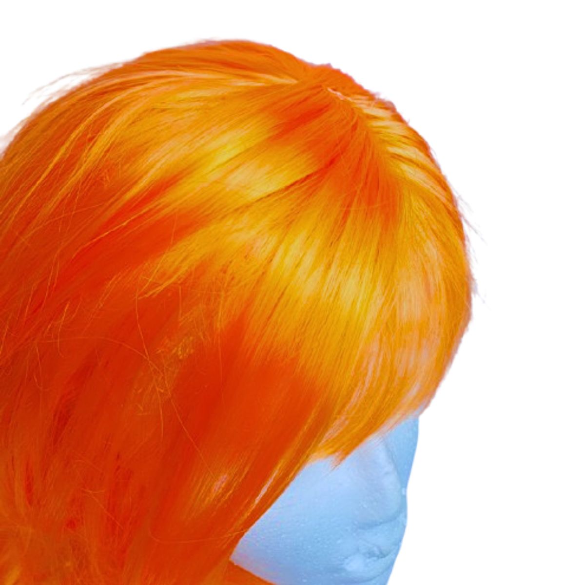 Peruca Fantasia Cosplay Longa Lisa Sintética Laranja Peruca Fantasia Cosplay Longa Lisa Sintética Laranja